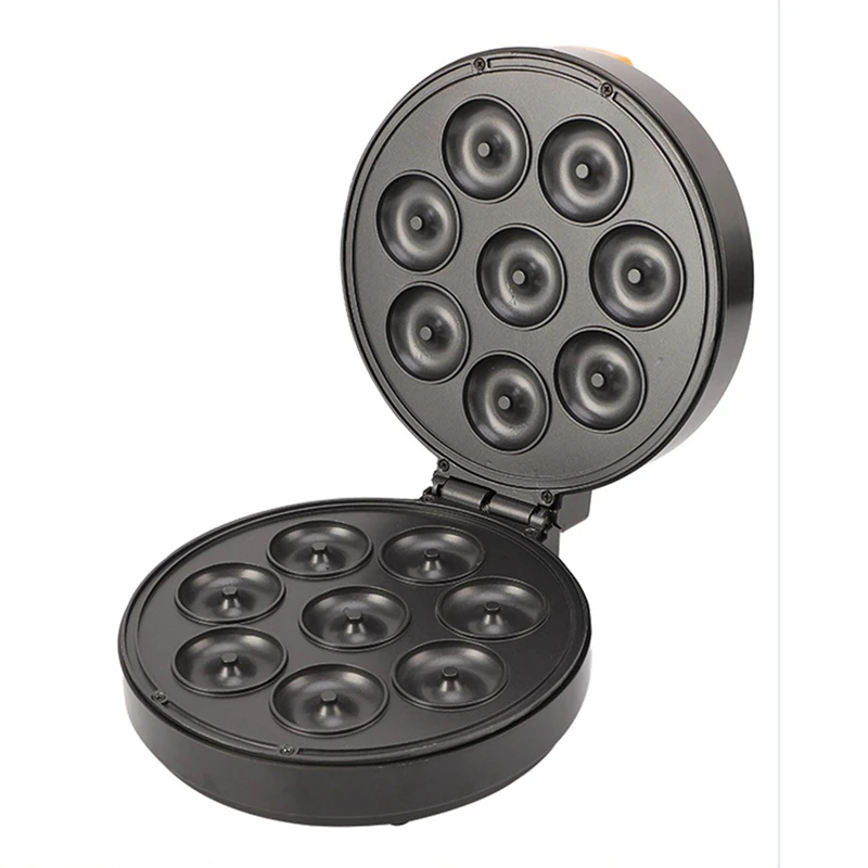 

1PCS Electric Donut Maker 1400W Portable Breakfast Snacks Desserts Maker For Kids Non-Stick Coated 8 Donuts Kitchen US Plug