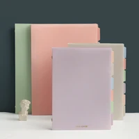 ultra thin soft rollable portable loose leaf notebook detachable a5 notebook notepads pp separator horizontal line inner page