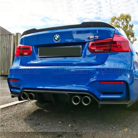 Спойлер на багажник из настоящего углеродного волокна, крыло для BMW F30 F35 серии 3 серии, седан и F80 M3 2013-2018, задний спойлер в стиле CS, губа