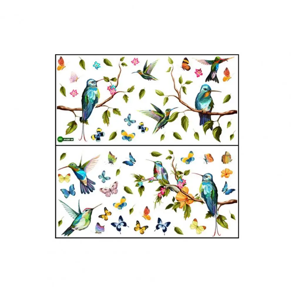 

Wall Sticker Waterproof Peel and Stick PVC Butterflies Flying Birds Pattern for Living Room Adhesive Sticker for Furniture