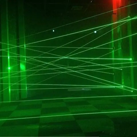 

Real life room escape laser room props close the laser room without touch the laser to unlock