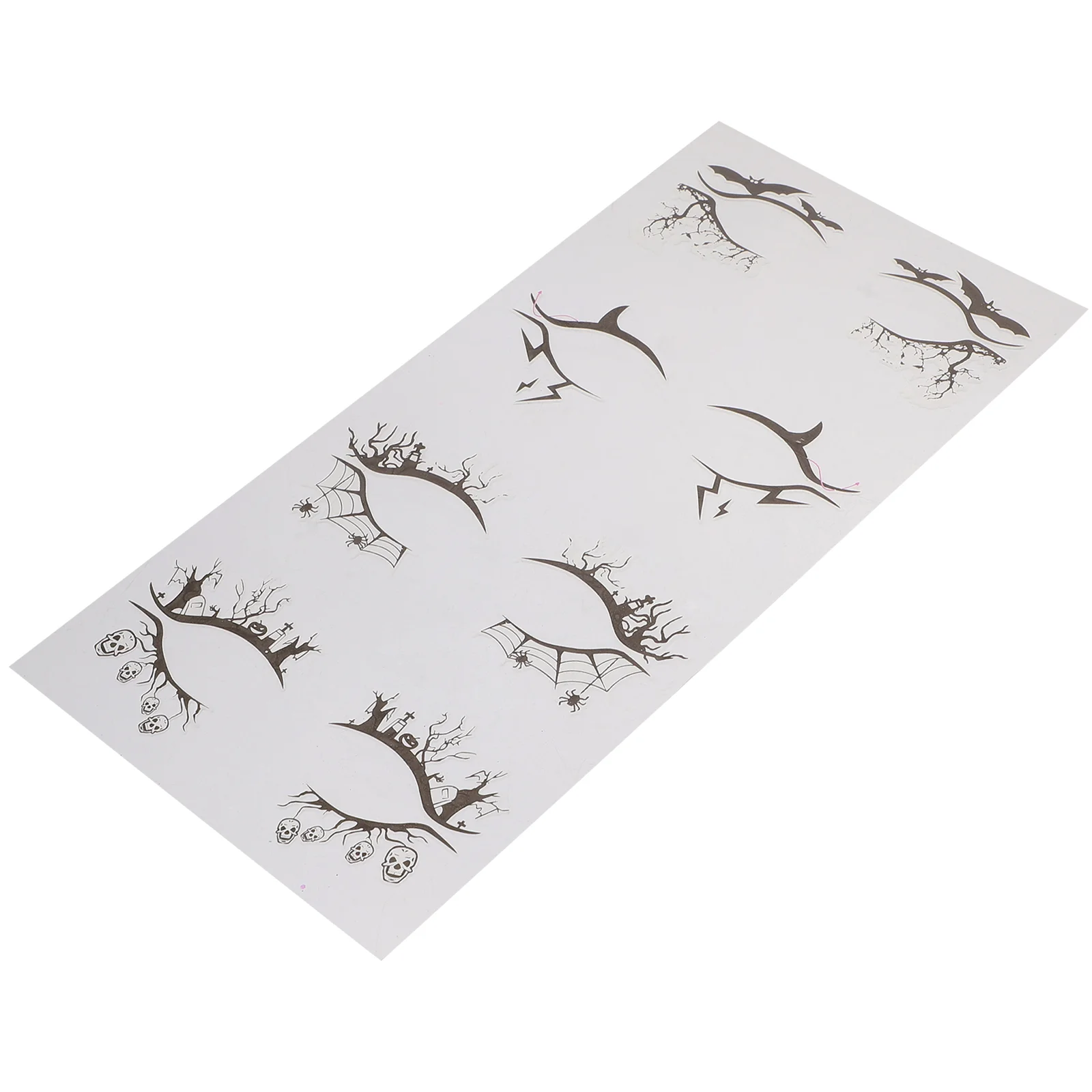 

Stickers Eye Eyelinermakeup Sticker Eyeshadow Temporarytattoo Face Stencil Black Adhesive Cat Transfer Eyeswinged Day Lace Dead