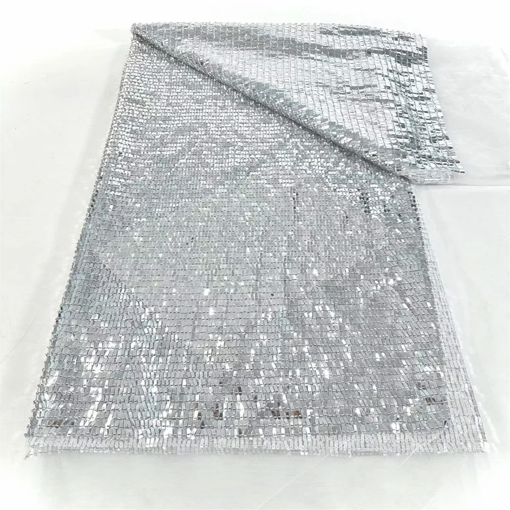 Африканская кружевная ткань с блестками и бисером 2021 высокое качество