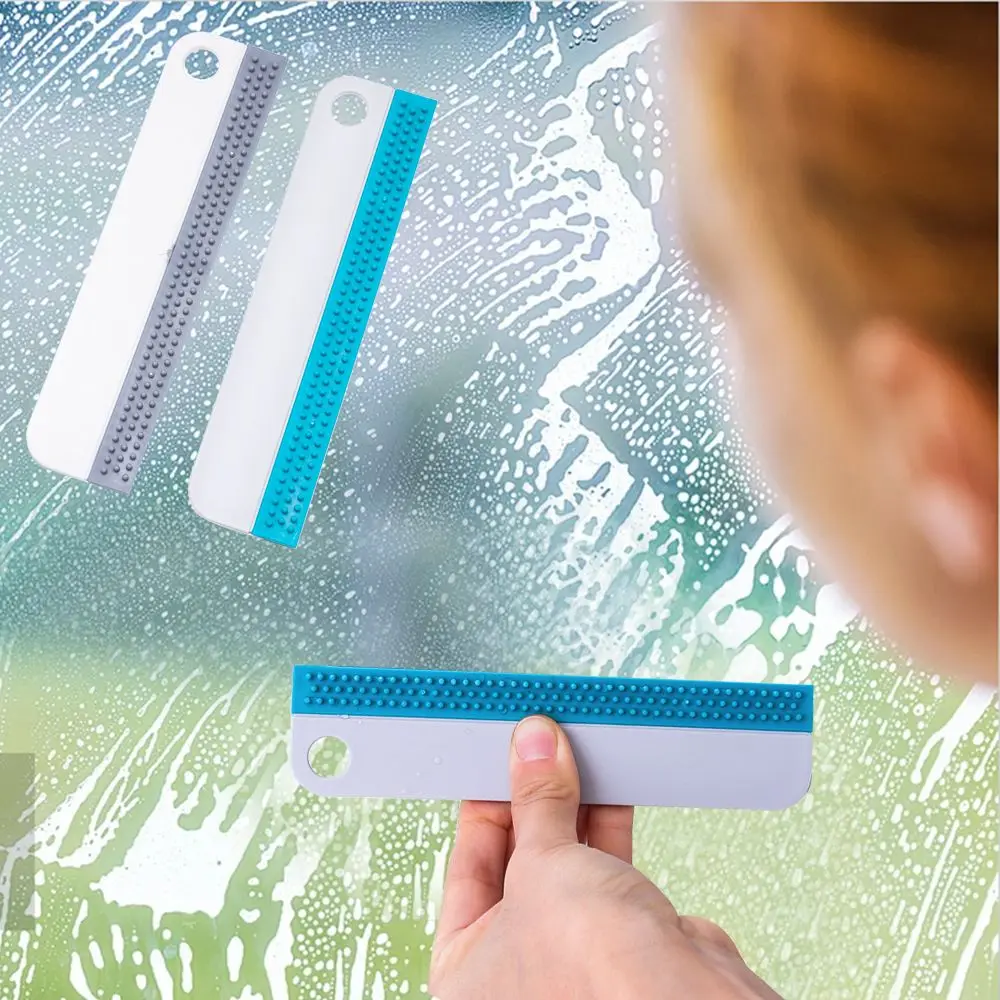 

Soft Silicone Glass Scraper Multi-function Window Car Mirror Sink Squeegee Kitchen Bathroom Cleaner Cleaning Tools