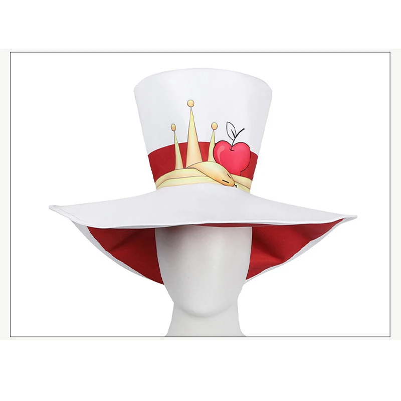 В наличии XS-2XL Люцифер Хазбин Косплей Костюм Парик Шляпа Кольцо Аниме Униформа