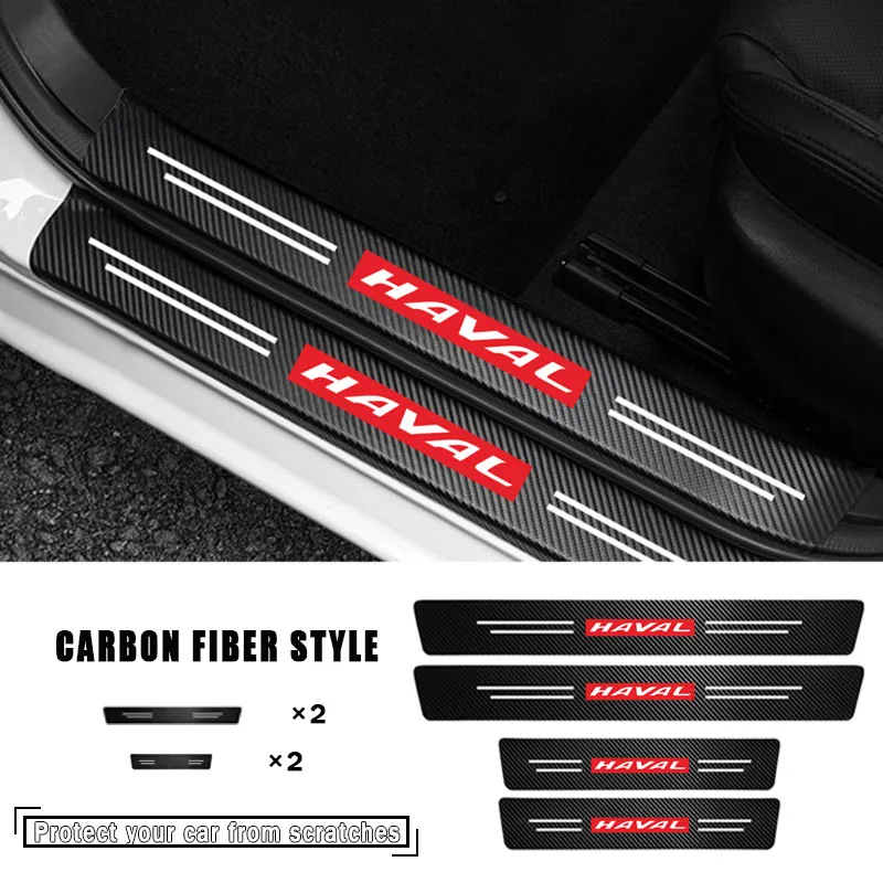 

Car Universal Door Sill Door Edge Protect Stickers for Haval H2 Jolion 2020 H6 2021 H9 F7X F7 H2S H7 H1 M6 H5 H8 F5 Accessories