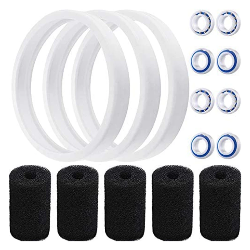

New-Pool Cleaner Kit For Polaris 180,280,Et,Include C60/C-60 Bearings,C-10/C10 Tire For Polaris 360/380,9-100-3105 Scrubbers
