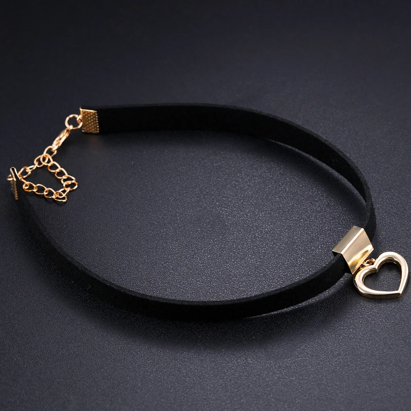 Ожерелье-чокер в готическом стиле женское золотистое/серебристое круглое