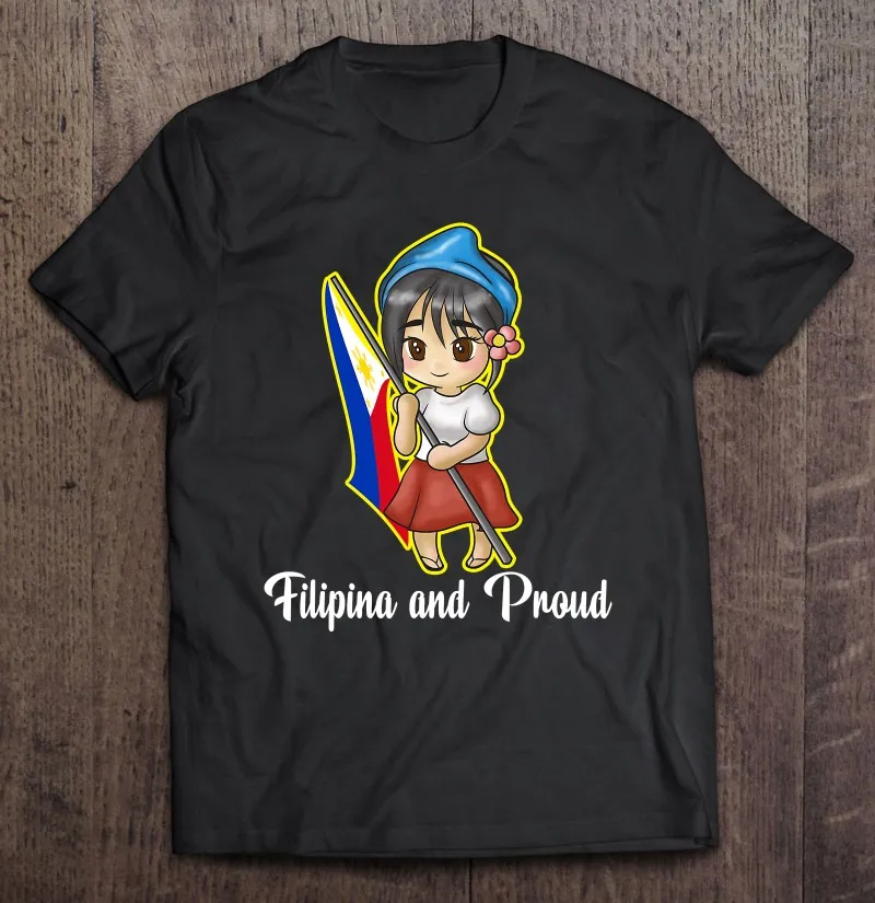 

Филиппинская Pinay Филиппинская гордость сильная гордость женщина девушка футболка для мужчин одежда Большие футболки