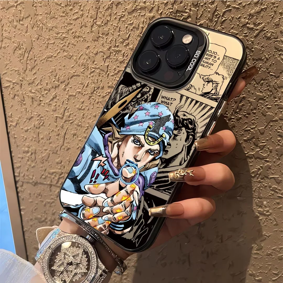 Фото Чехол для телефона Jojos Bizarre Adventure SBR для iPhone 17 Air 16 e 15 14 13 12 11 Pro Max Plus Mini SE 2020 2022, противоударный бампер №5