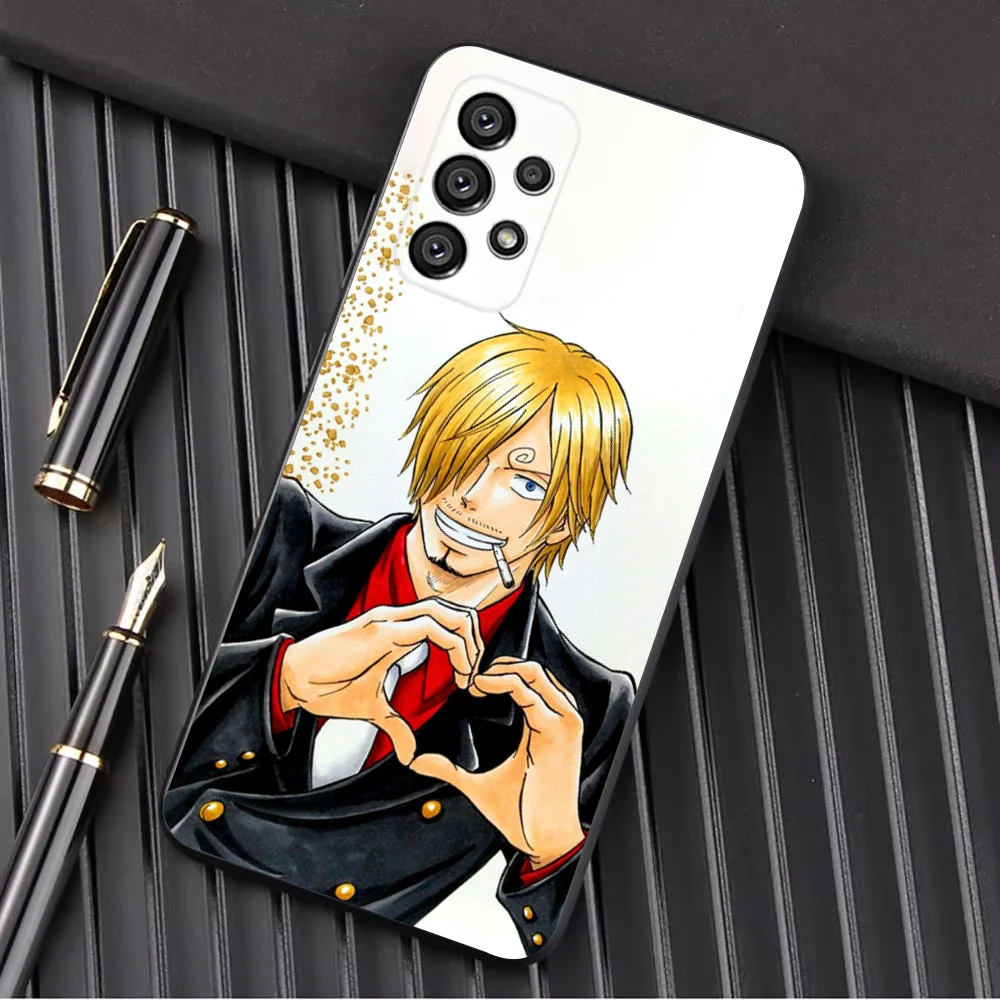 Цельный чехол для телефона Vinsmoke S-Sanji Samsung Galaxy A13 A21s A22 A31 A32 A52 A53 A71 A80 A91 Soft Black Shell
