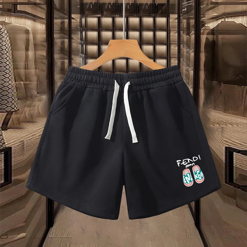 2024 повседневные мужские шорты в американском стиле ретро свободные хлопковые