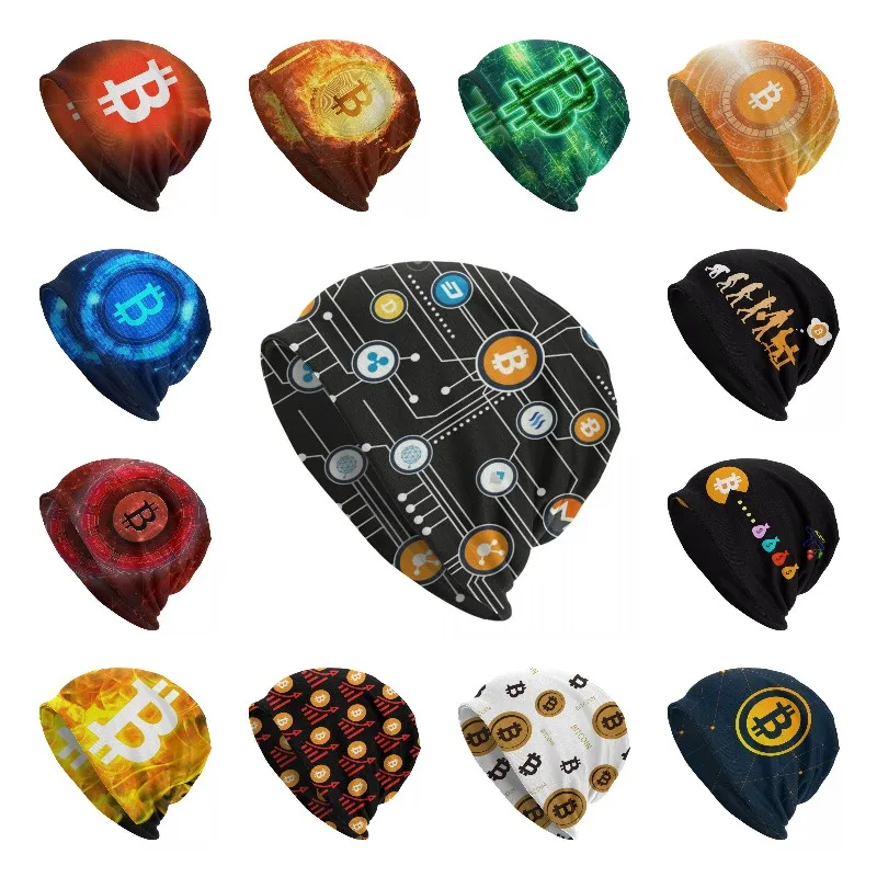 

Трикотажная Шапка-бини для мужчин и женщин, Теплая Зимняя Шапка-бини в стиле «криптовалюты Биткоин», «Altcoin», в стиле «унисекс», «эфириум»