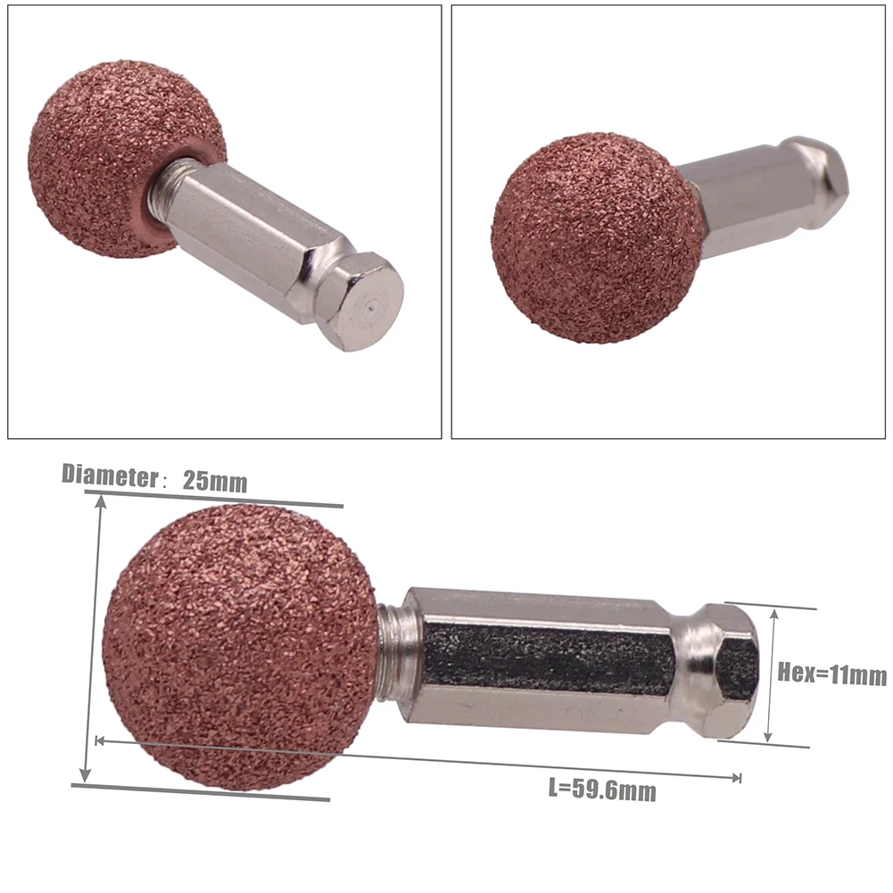 

1PC Buffing Wheel Ball Rasp Tire Grinding Head Rasp With Arbor Adaptor Large Buffer Ball Tyre Repair Tool Parts