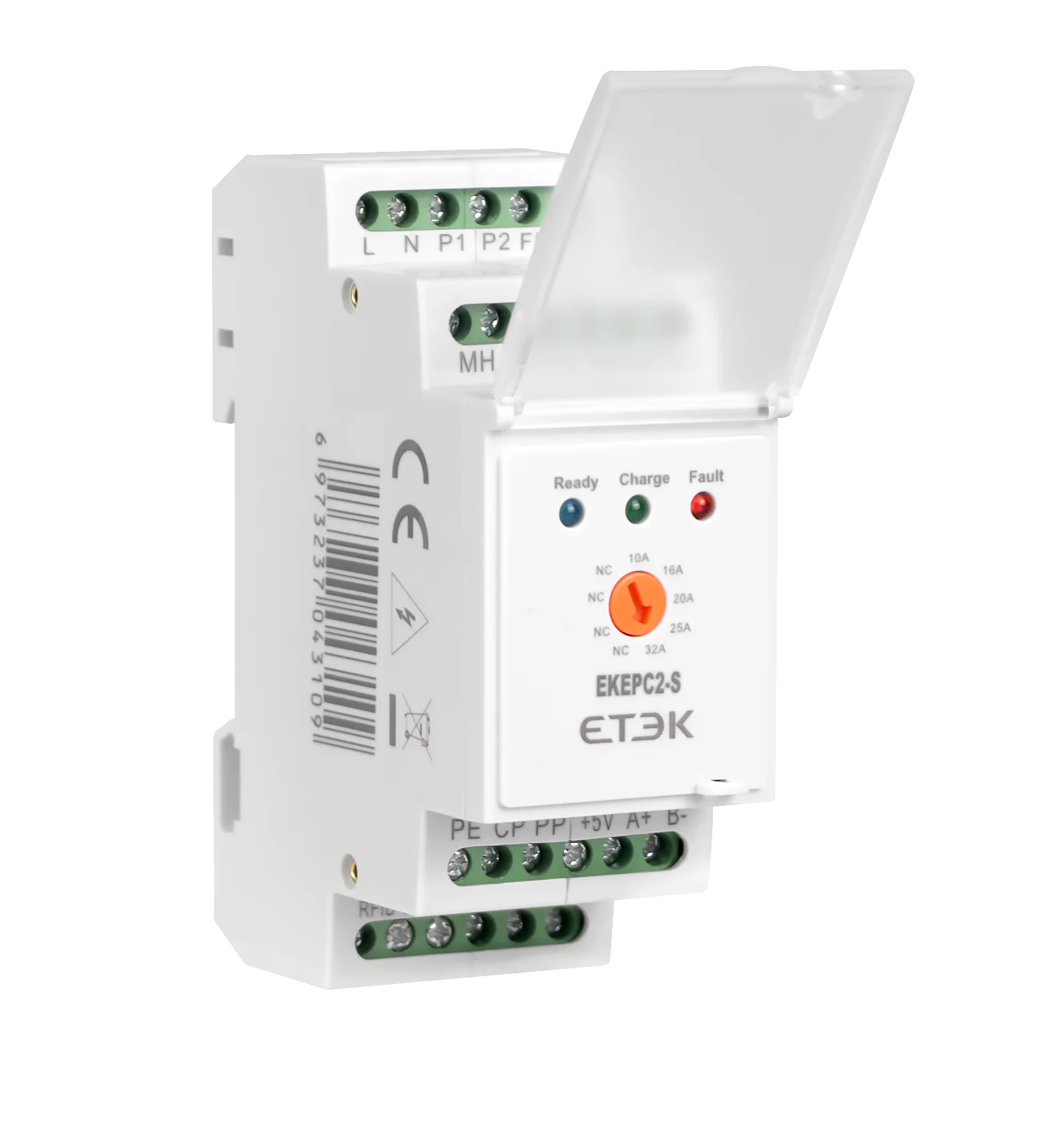 Фото Контроллер зарядной станции ETEK EKEPC2 для электромобилей, 32А, 240В переменного тока, с RCMU, LCD, DLB, CT и электронным протоколом №1