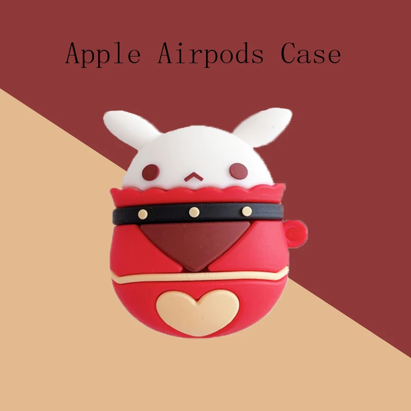 

Game Genshin Impact Klee Bouncing Doll Hot Silicone Case For Apple Airpods 1/2 /3 Cover Protective Earphone Case Headphones Case