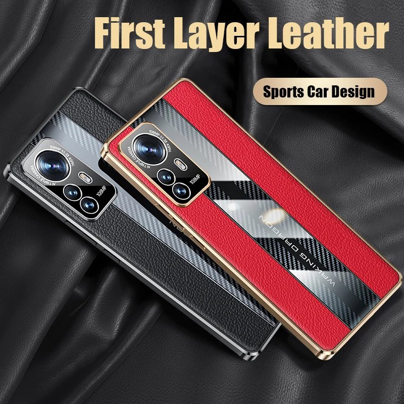 

For Xiaomi Mi 12 Pro 12X Case Genuine Leather Protection Cover For Xiaomi Mi 12 11 Ultra POCO F3 Mix 4 Redmi K40 K50 Pro Case