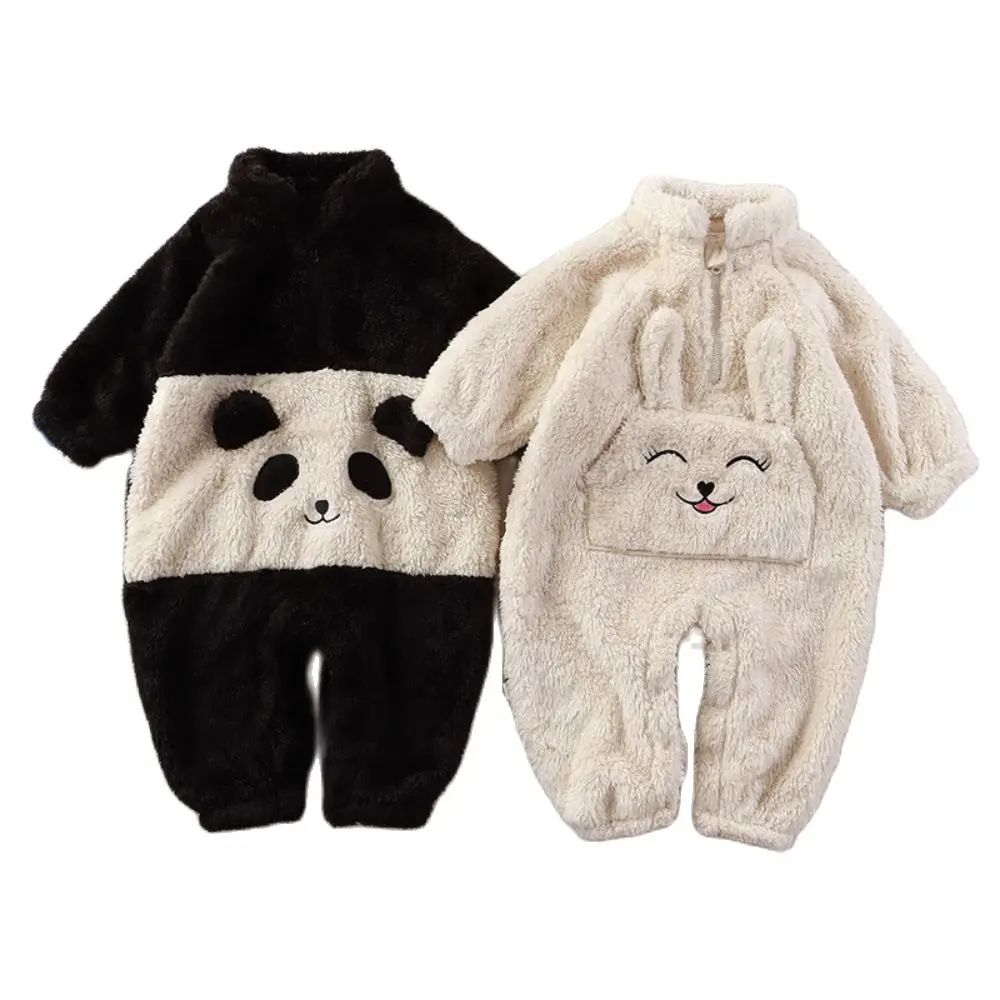 

2023 Newborn Baby Boy Girl Clothes Outfits Snowsuit Fleece Lined Onesie Jumpsuit Winter Warm Soft Zipper Romper for Infant 0-24M