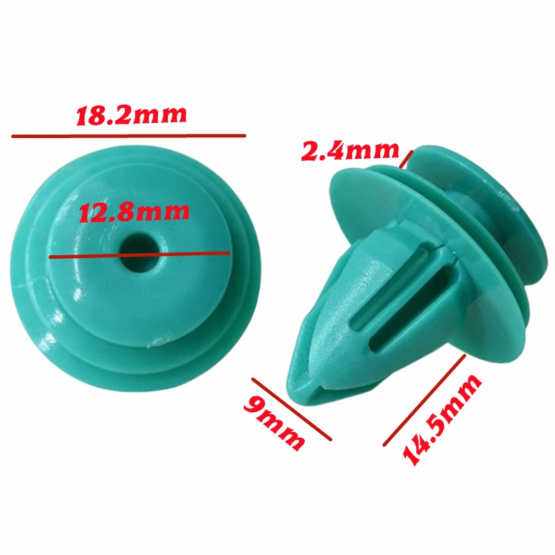 

20 шт. для отверстия 9 мм OE: 91560-SA6-003 90467-10188 Зажим для фиксации внутренней панели двери автомобиля Пластиковый фиксатор автомобильной двери D19