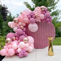 macaron pink balloon garland arch kit wedding birthday party decoration kids baby shower confetti latex baloon gender reveal