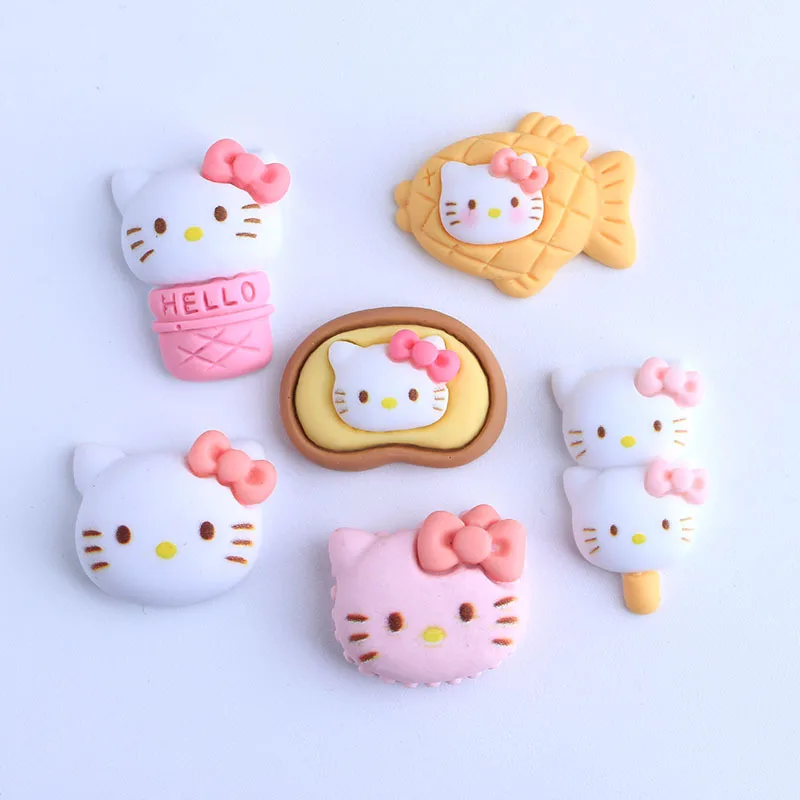 10 шт. каваи Мультяшные Милые Животные Кошки Смола плоская спина Скрапбукинг Diy