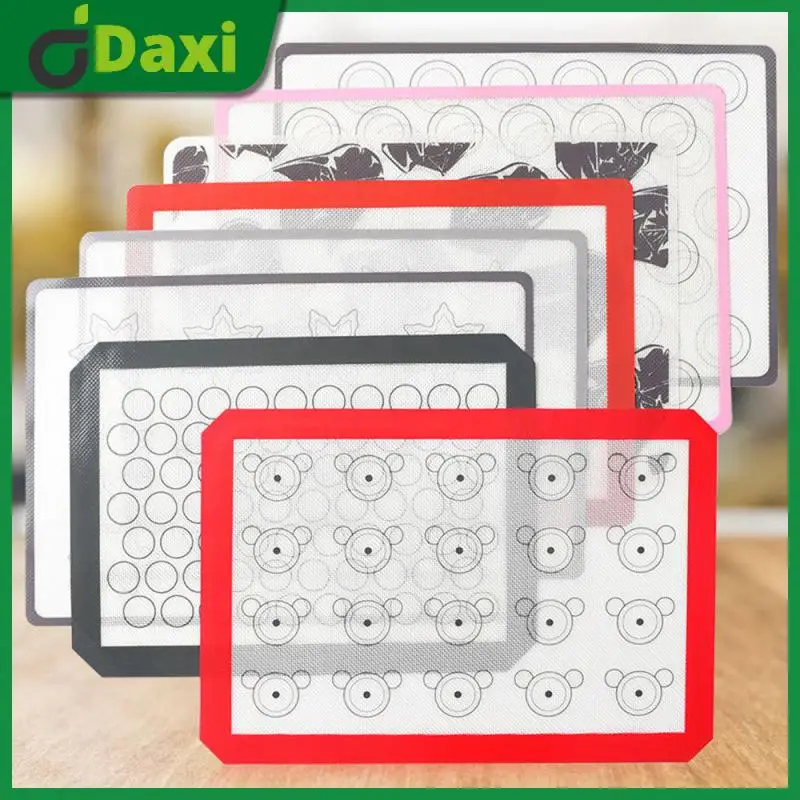 

High Temperature Resistant Food Grade Baking Mat Non-stick Kneading Pad Silicone Oven Mat Bakeware Cookware