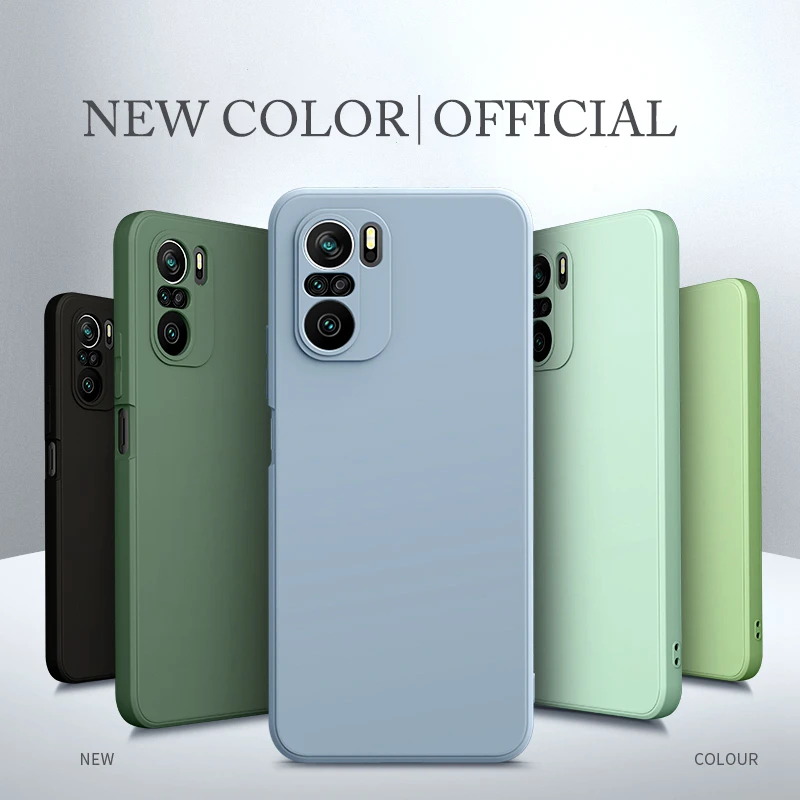 Мягкий чехол из жидкого силикона для Xiaomi Redmi 9 9A 9T Note 9S 7 8 11 Pro Poco F3 F2 M3 защитный -