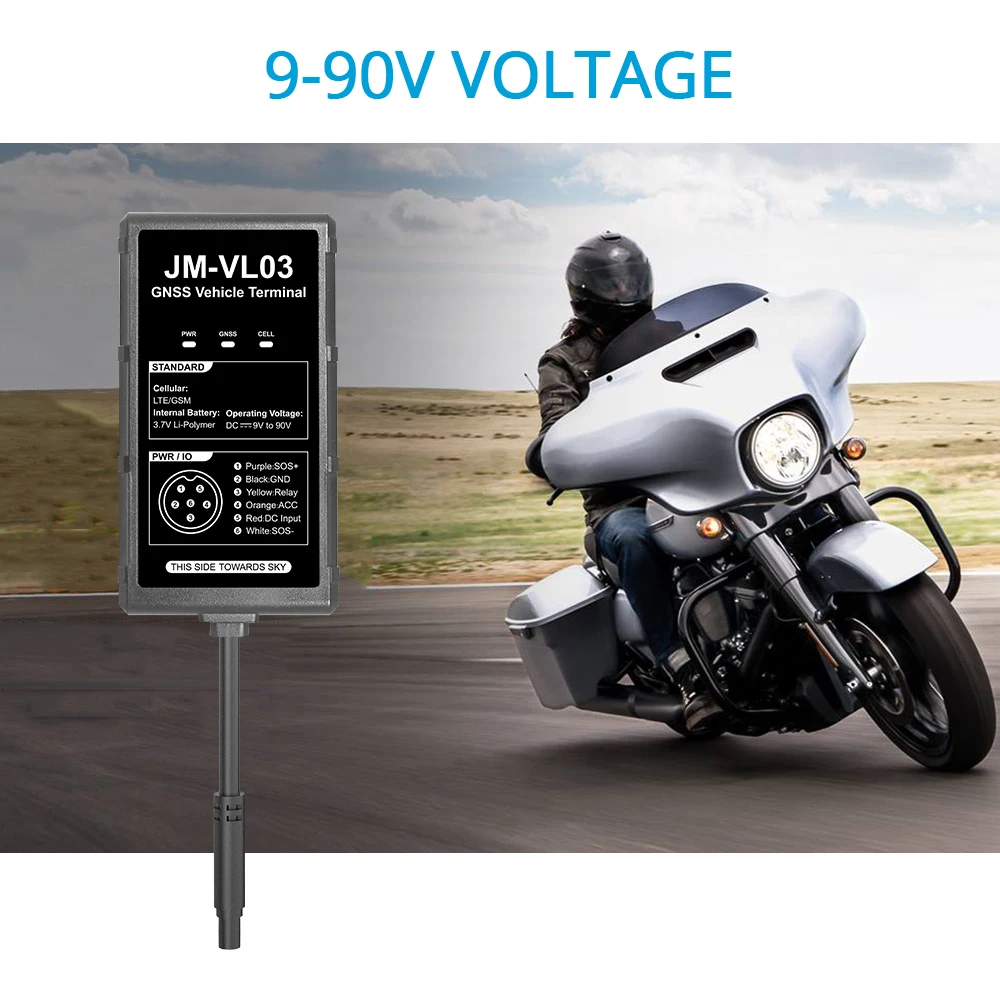 Автомобильный GPS-трекер Jimi VL03 Mini 4G с отслеживанием в режиме реального времени -