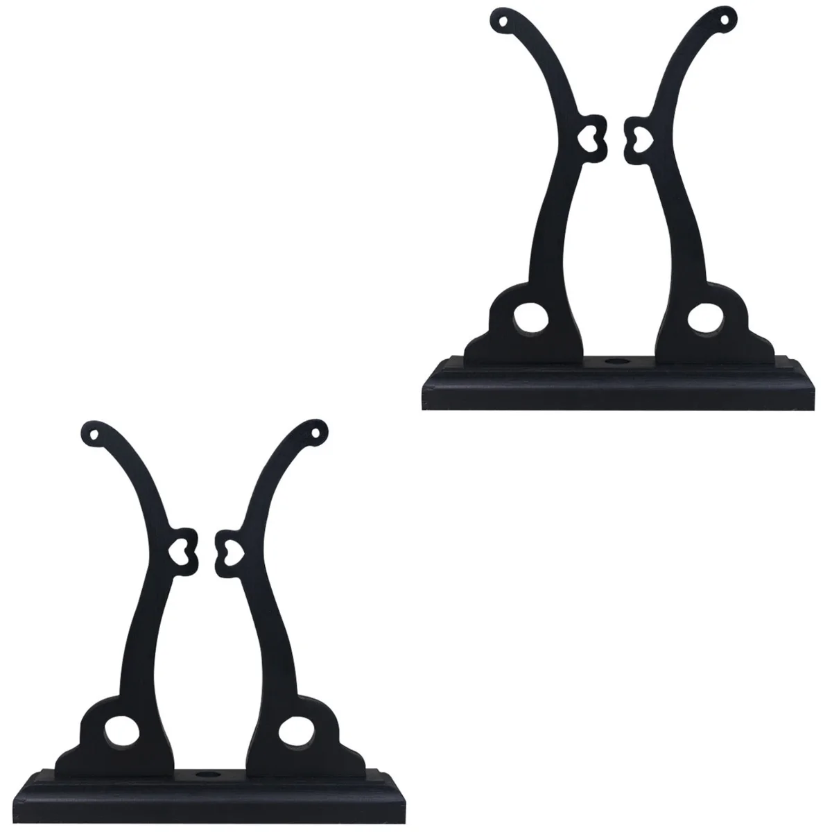 

2 Pack Fan Display Stand Style Holder Easel Round Folding Bracket Bamboo Bride