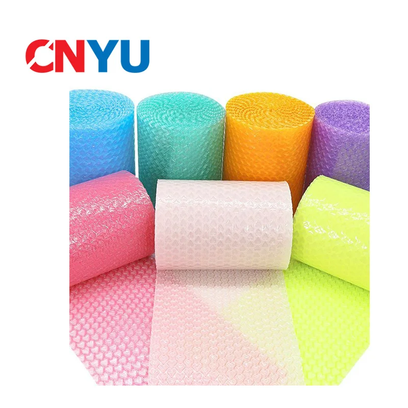 

20cmx5 Meter Pink Love Heart-shape Bubble Roll Wrap Gifts Box Packing Foam Party Favors Filler Foam Wedding Love Boxes Decortion