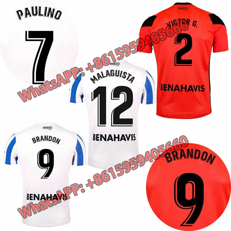 

2021 2022 Malaga Children's Football Jersey Home and Away Jersey 21/22 K. Nude JUANPI ADRIAN Málaga CF Football Shirt