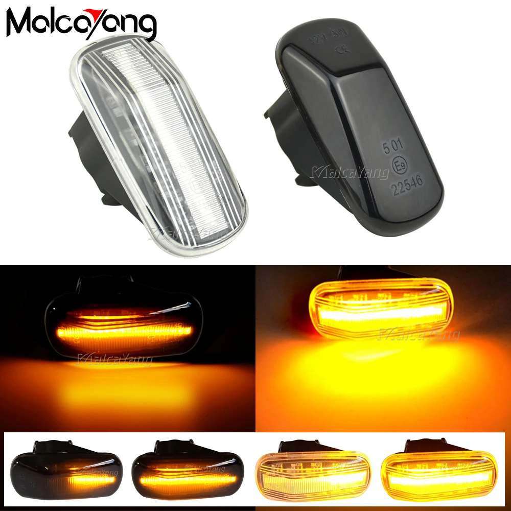 

1pair Dynamic LED Turn Signal Lights Side Marker Lamp For Honda Stream S2000 CR-V HR-V Civic City Fit Jazz Accord Acura Integra