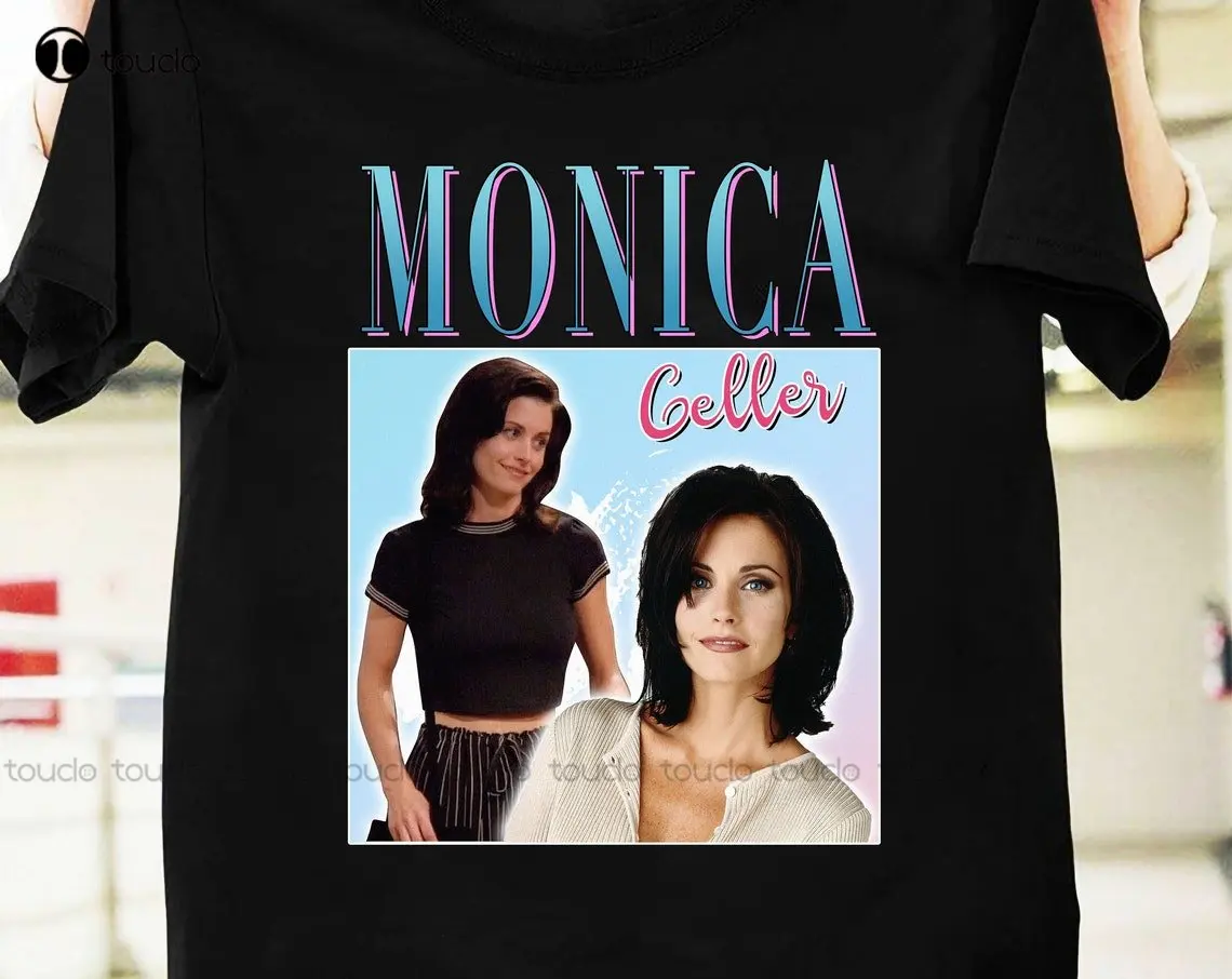 

Винтажная футболка для Моники Геллер рубашка для Моники Геллер Куртни Кокс друзья ТВ сериал комедия рубашка для друзей вееропоклонная руба...