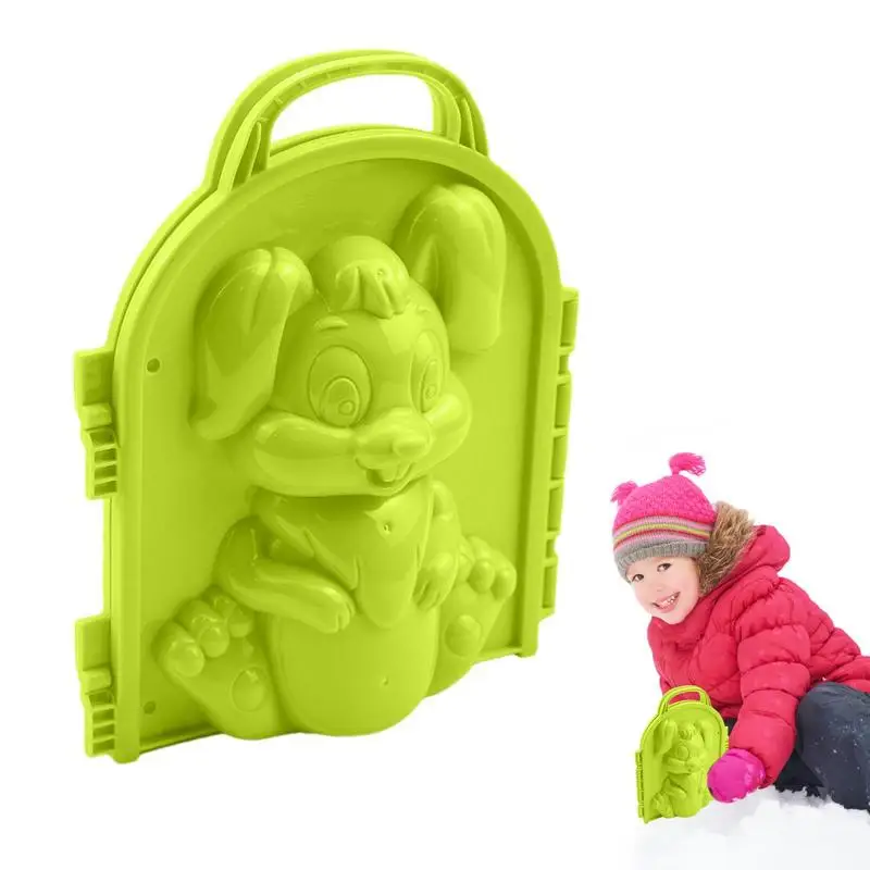 

Snowball Maker Toy 3D Rabbit Snow Mold Bunny Snow Sand Mould Tool Toy For Children Kids Outdoor Winter