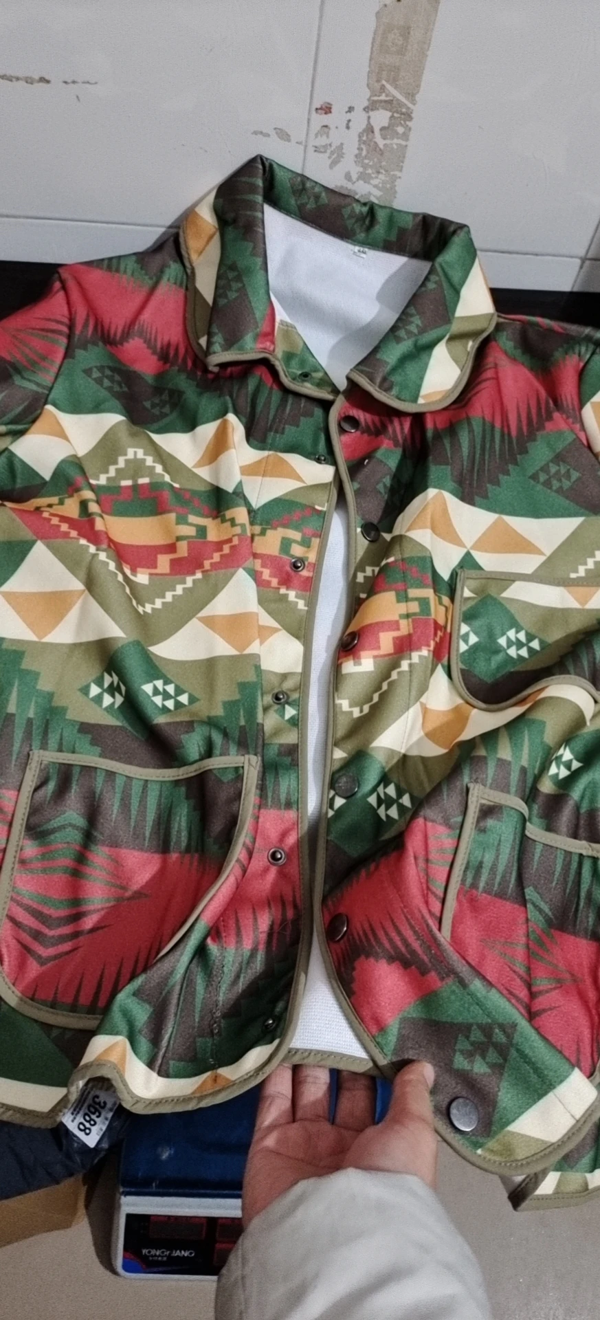 Модные Мужские осенне-зимние куртки мужская куртка в этническом стиле с принтом