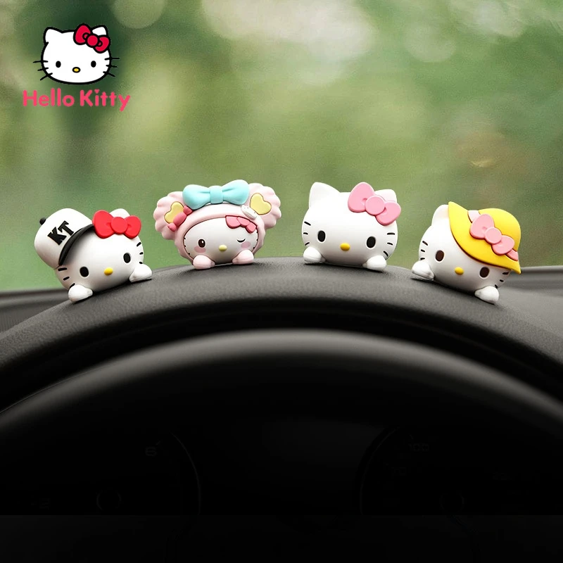 

Hello Kitty Car Accessories Car Decoration Cartoon Cute Center Console Car Decoration Interior Car-borne Car Display Design