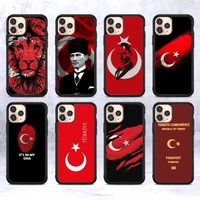 republic of turkey flag phone case silicone pctpu case for iphone 11 12 13 pro max 8 7 6 plus x se xr hard fundas