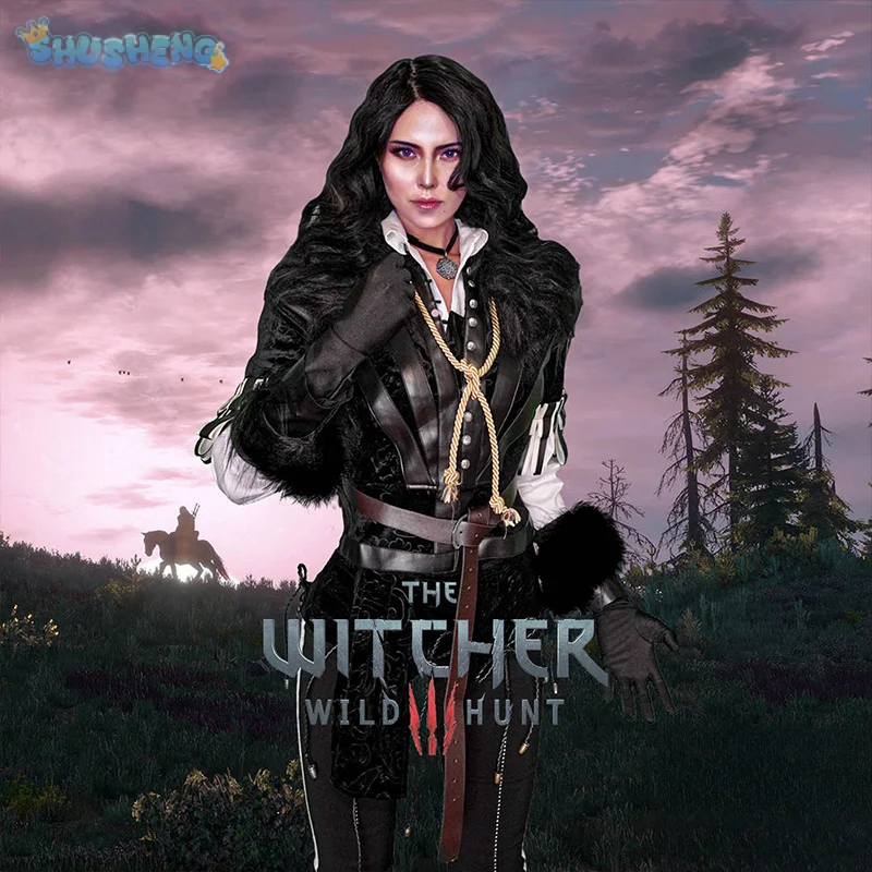 Костюм Йеннифэр из искусственной кожи для косплея игры &quotВедьмак 3&quot