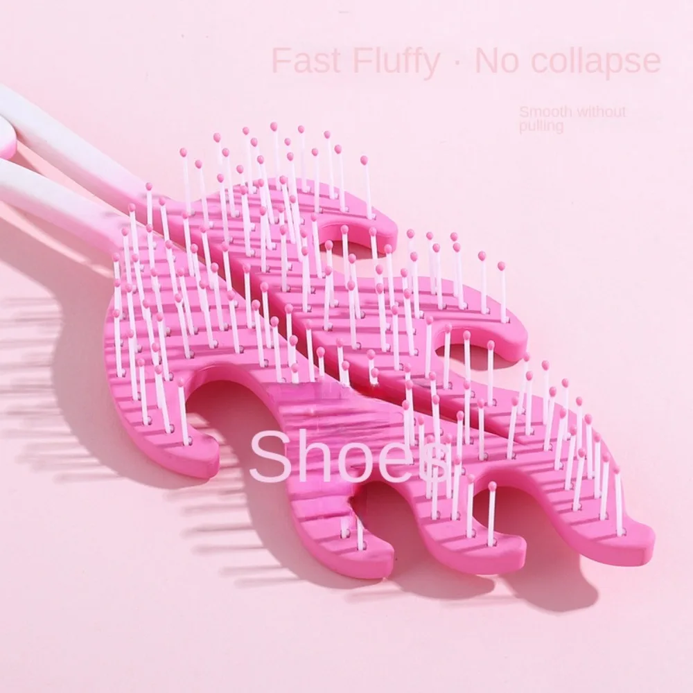 Новый массаж кожи головы полая щетка для волос расчески пластиковый инструмент