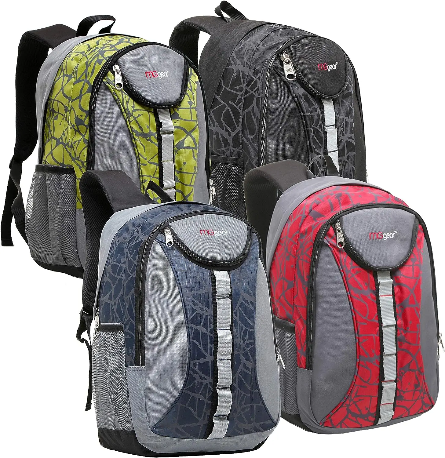 

18-Inch Sports School Backpack, Wholesale 20 Pack Case in Assorted Colors