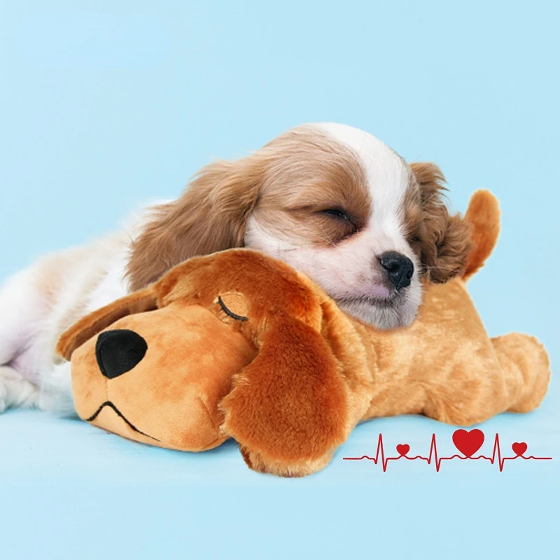 

Relief Sleep Heartbeat Anxiety Puppy Plush Dog Durable Pet Drop Snuggle Ship Pet Training Behavioral Aid Doll Comfortable
