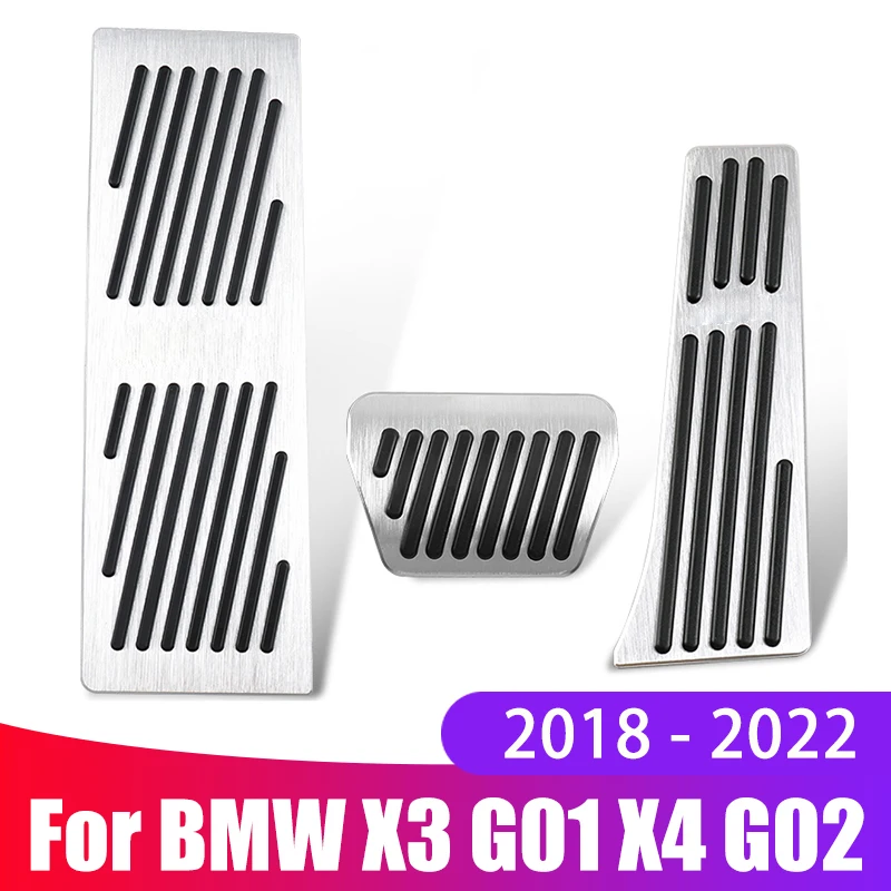 

For BMW X3 X4 IX3 G01 G02 G08 2018 2019 2020 2021 2022 2023 Accessories Foot Pedals Accelerator Fuel Brake Rest Pedal Pad Covers