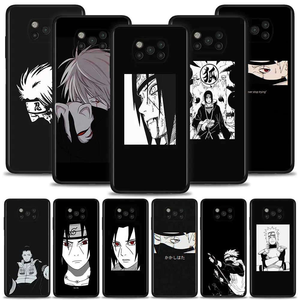 naruto itachi uchiha phone case for xiaomi poco x3 nfc m3 m4 pro f1 mi 12 11 11t lite 10t 10 9t note 10lite silicone cover free global shipping