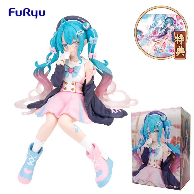 

Original Furyu Hatsune Miku Figure Vocaloid Miku Love Sailor Dolls Noodle Stopper Dolls Anime Figurine Model Toys for Girls Gift