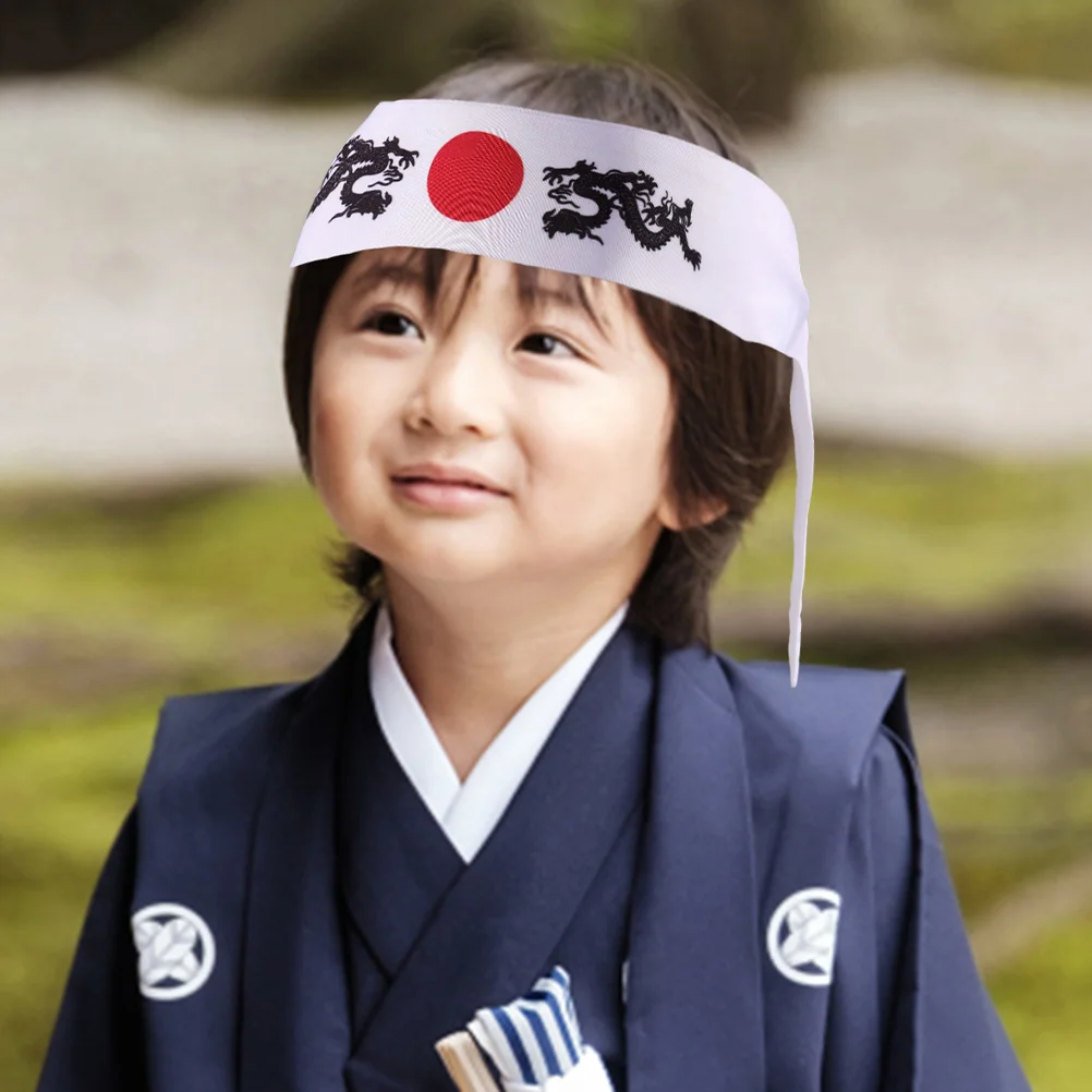 Головной убор детский костюм каратэ японский головной платок ниндзя повязка на
