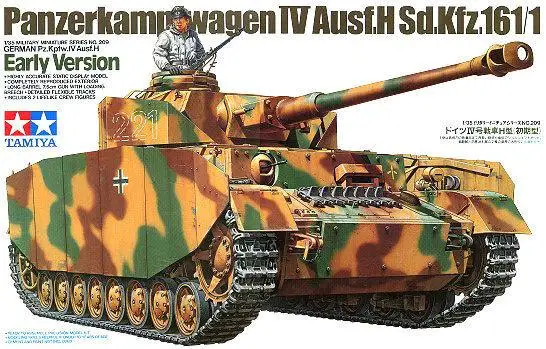 Wwii German Panzer Iv Ausf.h Sd.kfz.161/1 Model Building