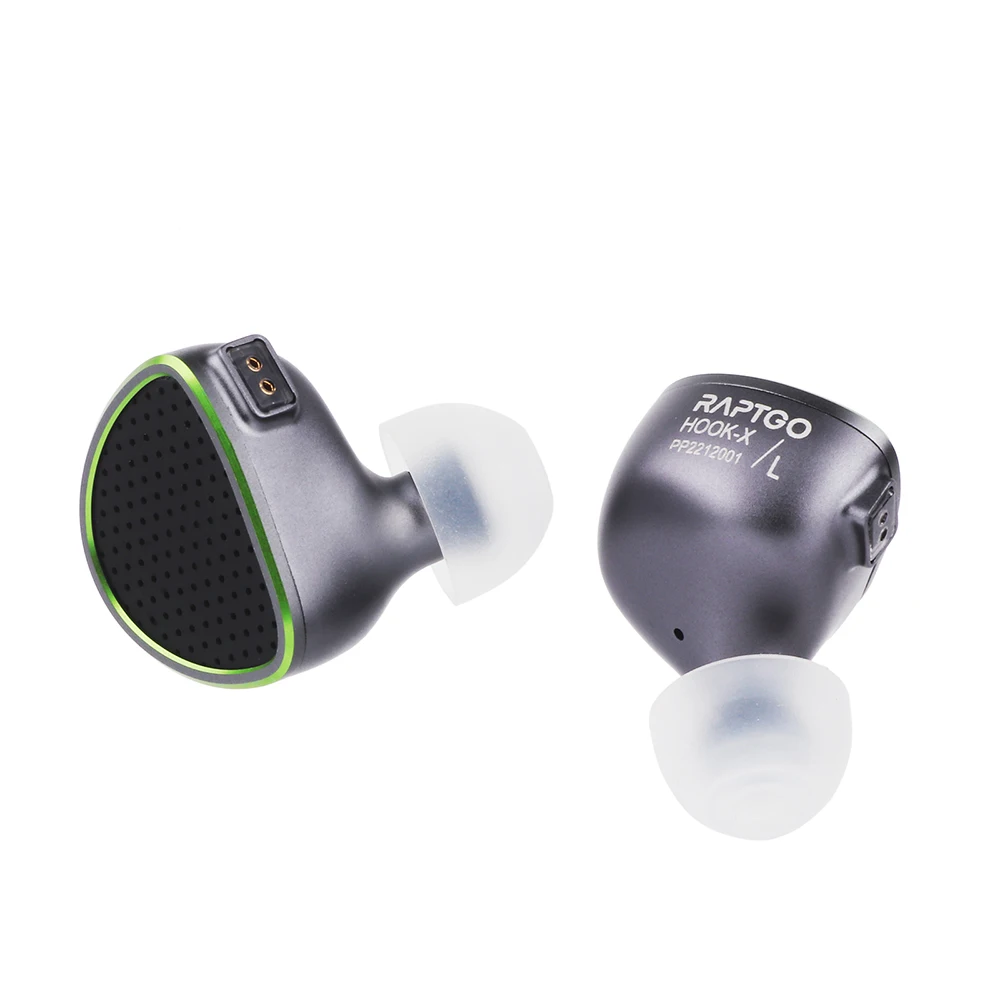 Tanie RAPTGO HOOK-X 14.2mm Open Planar Drive+PZT Drive HiFi In-ear Earphone With Detachable 0.78 2pin OCC Cable