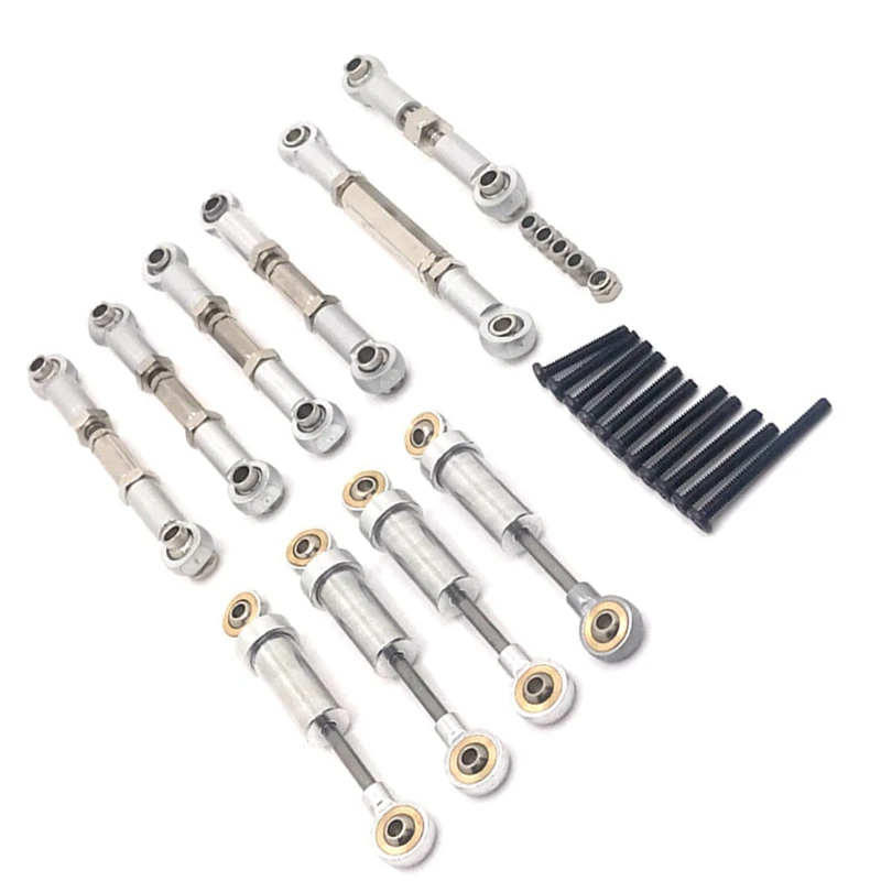 

Металлические Амортизаторы, звенья шасси, звенья рулевого управления для FMS FCX24 1/24, аксессуары для радиоуправляемых автомобилей на гусеничн...