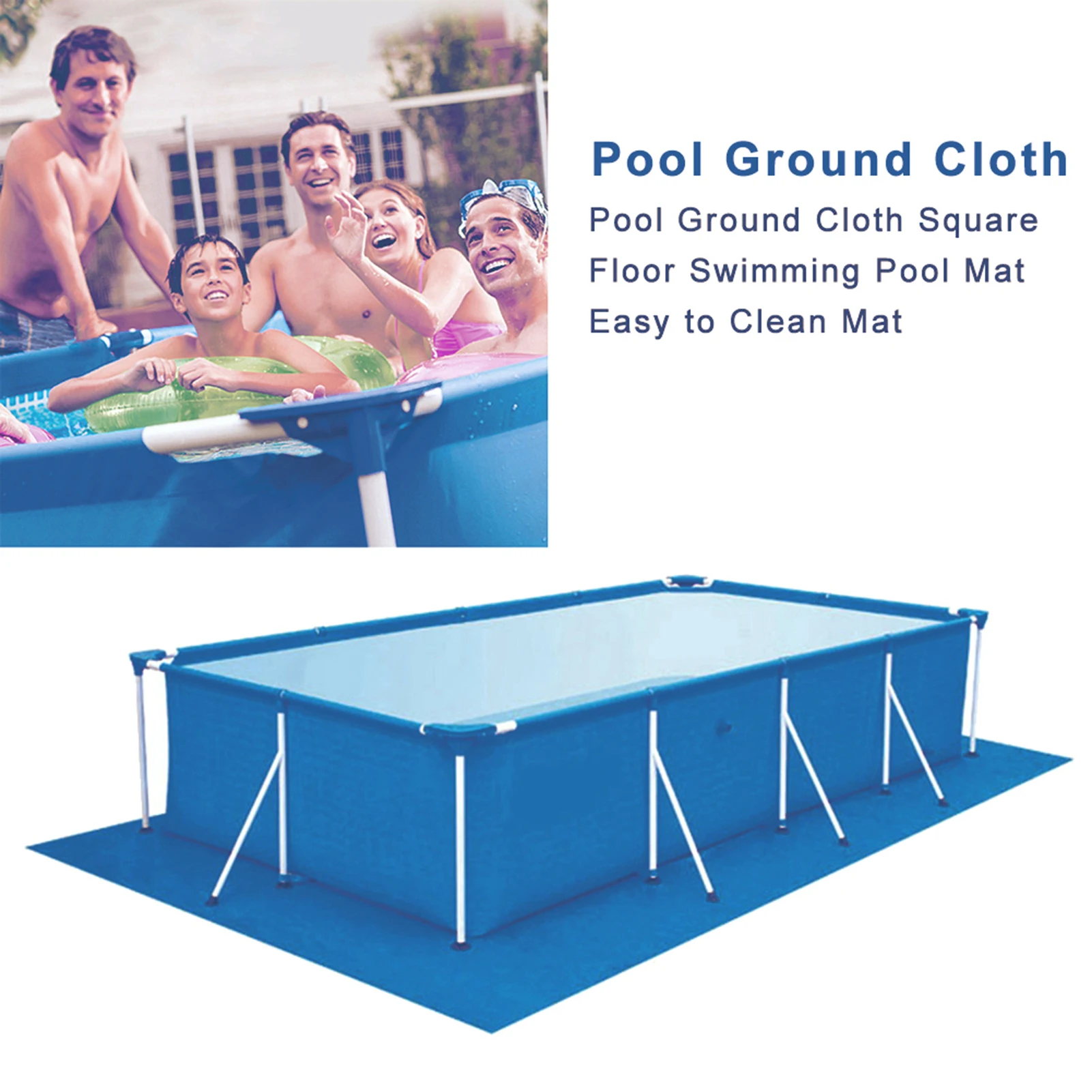 

Swimming Pool Cover Suitable Square Swimming Pools Waterproof Rainproof Dustproof Cover Tarpaulin For Ground Cover