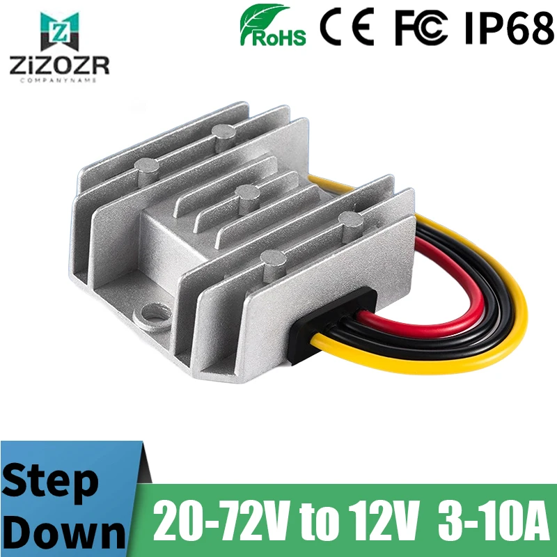 

24 В/36 В/48 В/60 В до 12 В 3A 5A 10A понижающий модуль преобразователь постоянного тока автомобильный 12 В регулятор напряжения понижающий трансформатор 24 В до 12 В